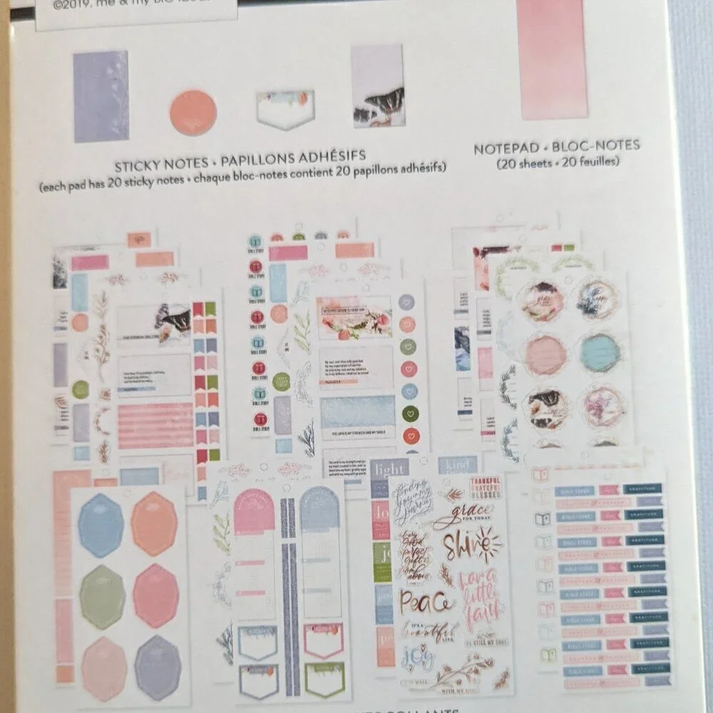 NWT 'Marvelous R Thy Works' 483p Happy Planner Accessory Pack Stickers Christian